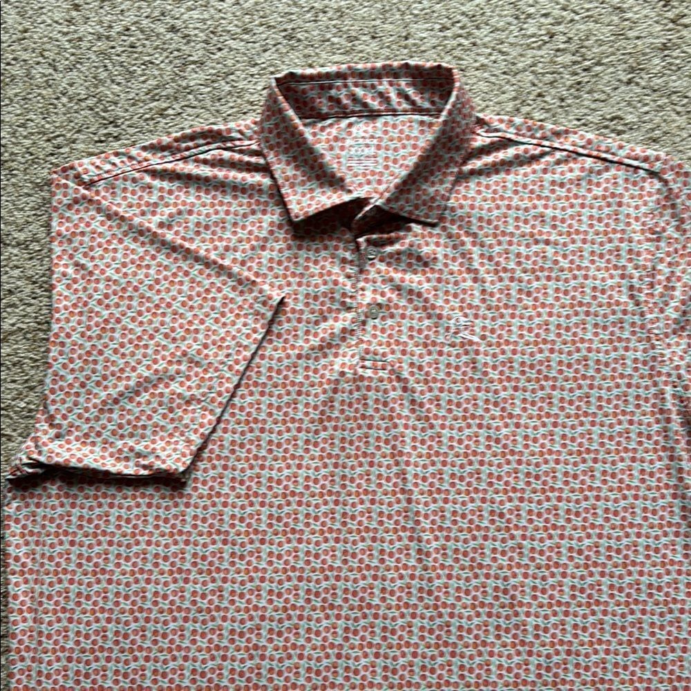 Rhoback Men’s The Peach Performance Polo Short Sleeve XXXL
